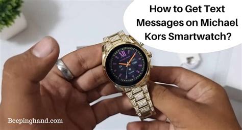 michael kors watch iphone talk|How to Get Text Messages on Michael Kors Smartwatch: Easy .